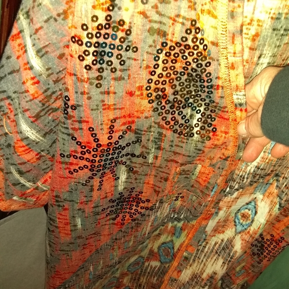 Multi color shrug/cardigan - Picture 3 of 11